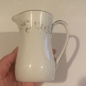Noritake Annabelle White flowers creamer